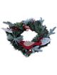 Stroik świąteczny wieniec dekoracyjny 30 cm RC-K-512 zielony