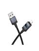 Kabel USB A do Lightning Hoco 2,4A z wyświetlaczem 1 m X118 czarny