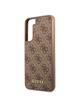 GUESS futerał do SAMSUNG S22 GUHCS22SG4GFBR (4G Metal Gold Logo) brązowy