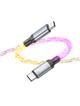 Kabel USB C do USB C Hoco 3A 60W LED 1 m U112 szary