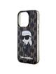 KARL LAGERFELD futerał do IPHONE 15 Pro KLHCP15LHNKMKLK (Ikonik Monogram) czarny