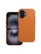 Futerał LEATHER MAG COVER kompatybilny z MagSafe do IPHONE 16 pomarańczowy
