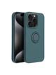 Futerał SILICONE RING do IPHONE 15 Pro zielony