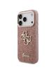 GUESS futerał do IPHONE 17 Pro GUHCP17LHG4SGCP (Fixed Glitter Big 4G Metal Frame) różowy