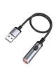 Adapter USB A do zapalniczka samochodowa Hoco 0,3 m UA30 czarny