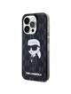 KARL LAGERFELD futerał do IPHONE 15 Pro Max KLHCP15XHNKMKLK (Ikonik Monogram) czarny