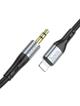 Kabel AUX Jack 3,5 mm do Lightning Hoco 1 m UPA22 czarny