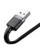 Kabel USB A do Lightning Baseus 2,4A Cafule 1 m CALKLF-BG1 czarno szary