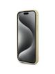 GUESS futerał do IPHONE 13 / 14 / 15 GUHCP15SPS4DGPD (Leather 4G Metal Logo Strass) złoty