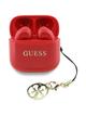 Słuchawki bezprzewodowe douszne Guess TWS Effect Printed Classic Logo & Charm czerwone
