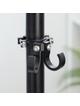 Hak uchwyt na zakupy podwójny do roweru / hulajnogi aluminiowy FS366-005 czarny