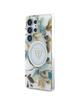 GUESS futerał do SAMSUNG S25 Ultra GUHMS25LHFLPEDH (Magnetic IML Metal Glitter Flowers Triangle) biały