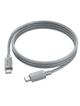 Kabel USB C do USB C Hoco 3A 60W 1 m X107 szary
