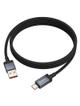 Kabel USB A do USB C Hoco 5A z wyświetlaczem 1 m X118 czarny