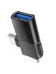 Adapter OTG 2w1 USB C / Lightning do USB A Hoco UA17 czarny