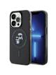 KARL LAGERFELD futerał do IPHONE 15 Pro KLHMP15LHGKCNOK (Glitter + MAG) czarny