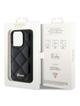 GUESS futerał do IPHONE 15 Pro GUHCP15LPSQSQSK (Quilted Metal Logo) czarny