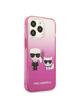 KARL LAGERFELD futerał do IPHONE 13 Pro KLHCP13LTGKCP (K Choupette Centered) różowy