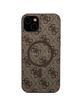 GUESS futerał do IPHONE 15 kompatybilny z MagSafe GUHMP15SG4GFRW (4G Ring classic logo) brązowy
