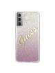 GUESS futerał do SAMSUNG S21 Plus GUHCS21MPCUGLSPI (Glitter Gradient Script) różowy