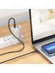 Kabel USB C do USB C Hoco PD 3A 60W 1 m X83 czarny