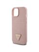 GUESS futerał do IPHONE 13 / 14 / 15 GUHCP15SPCRTHCP (Croco Triangle Metal Logo) różowy