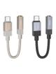 Adapter AUX USB C (męski) do Jack 3,5 mm (żeński) Hoco UPA32C złoty