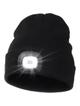 Czapka z latarką LED czarna