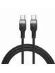 Kabel USB C do USB C Hoco 3A 60W Silikonowy 1 m X109 czarny