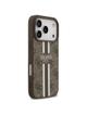 GUESS futerał do IPHONE 17 Pro kompatybilny z MagSafe GUHMP17LP4RPSW (4G Printed Stripes) brązowy