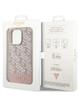 GUESS futerał do IPHONE 14 Pro kompatybilny z MagSafe GUHMP14LHGCFSEP (CUBE Stripes) różowy