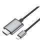 Kabel Lightning do HDMI Hoco 1080p 2 m UA27 stalowy szary