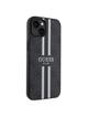 GUESS futerał do IPHONE 15 kompatybilny z MagSafe GUHMP15SP4RPSK (4G Printed Stripes) czarny