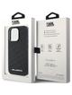 KARL LAGERFELD futerał do IPHONE 15 Pro Max KLHCP15XPQKPMK (Quilted Pattern) czarny