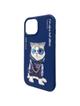 NIMMY futerał GLASSES COOL CAT do IPHONE 15 niebieski