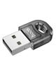 Adapter USB A bluetooth Hoco UA28 transparentny czarny