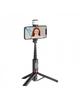 WiWU - Selfie stick Wi-SE003 z funcją tripoda i wbudowaną lampą LED