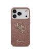 GUESS futerał do IPHONE 17 Pro GUHCP17LHG4SGCP (Fixed Glitter Big 4G Metal Frame) różowy