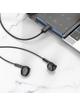 EOL Słuchawki przewodowe douszne USB C Hoco M123 czarne