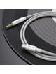 Kabel AUX Jack 3,5 mm do USB C Hoco 1 m UPA19 srebrny
