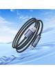Kabel USB A do USB C Hoco 5A z wyświetlaczem 1 m X112 czarny