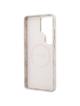 GUESS futerał do SAMSUNG S26 Ultra GUHMS26LP4GRMDEP (4G Rhinestone Round Logo MagSafe) różowy