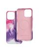 Futerał LEATHER MAG COVER kompatybilny z MagSafe do IPHONE 13 Pro Max purple splash