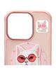 NIMMY futerał GLASSES COOL CAT kompatybilny z MagSafe do IPHONE 16 Pro różowy