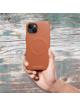 ROAR futerał LEATHER MAG kompatybilny z MagSafe do IPHONE 14 Pro Brązowy