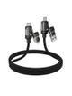 Kabel 4w1 USB A/C do USB C/Lightning Hoco 240W 1,2 m U151 czarny