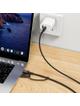 Kabel 2w1 USB C do USB C / Mag3 Hoco 240W 1,8 m U142 czarny