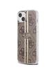 GUESS futerał do IPHONE 15 GUHCP15SH4PSEGW (4G Gold Stripe) brązowy
