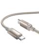 Kabel USB C do USB C Hoco 3A 60W 1 m X117 złoty