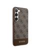 GUESS futerał do SAMSUNG S24 Plus GUHCS24MG4GLBR (4G Bottom Stripe) brązowy